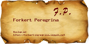Forkert Peregrina névjegykártya